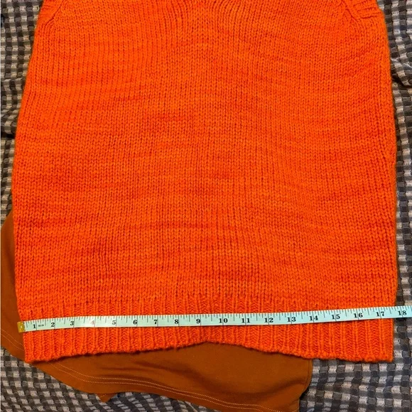 The Elder Statesman Cashmere V-Neck Orange Sweater Vest